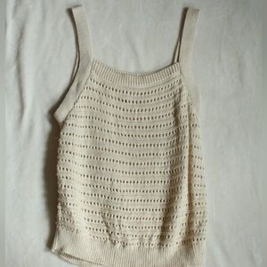 Universal Thread Cream Knit Sleeveless Top
